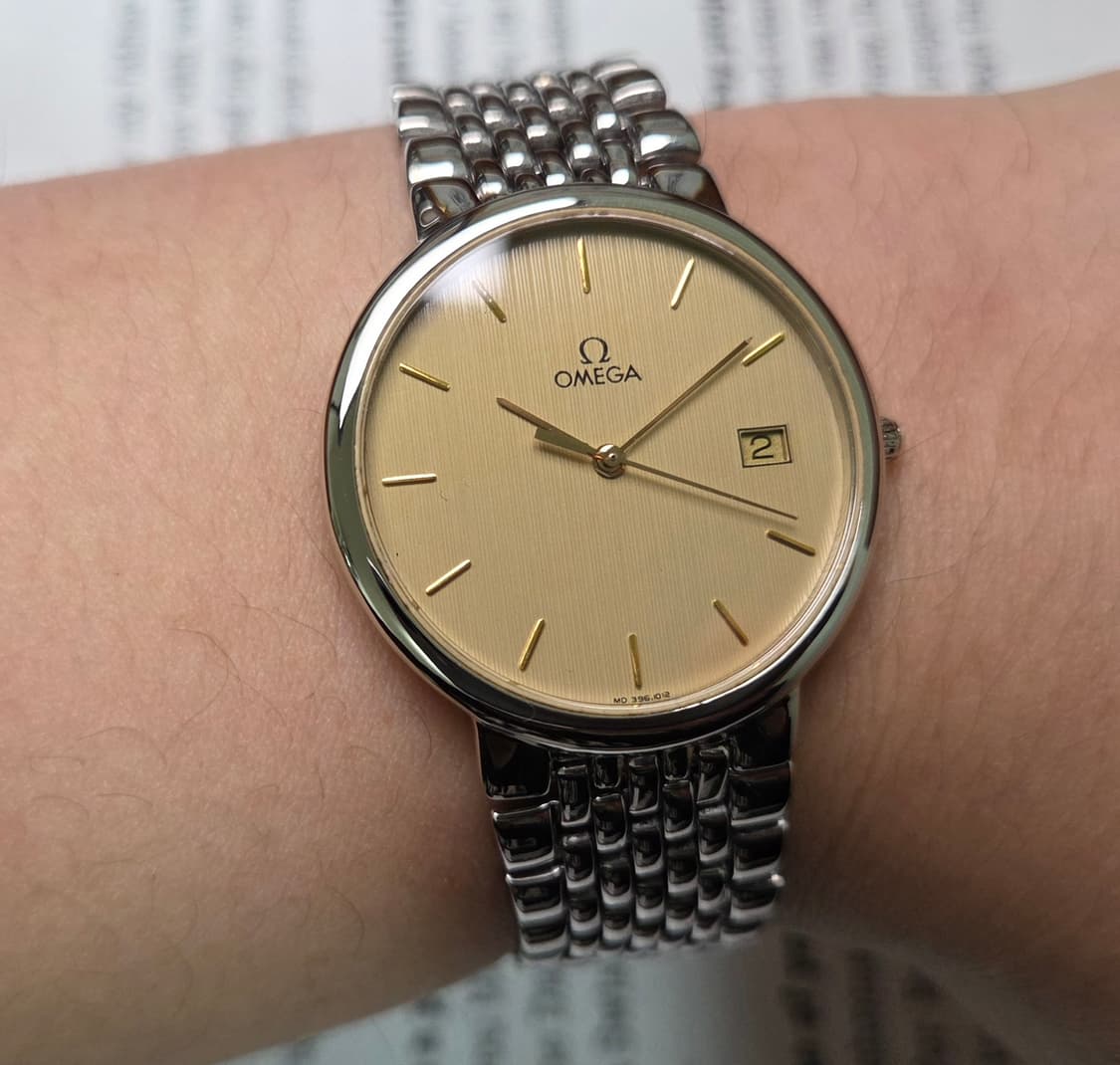 빈티지 오메가 드빌 동전쿼츠 세로판 다이얼 싱글데이트 쓰리침 ver.
 상품이미지8
