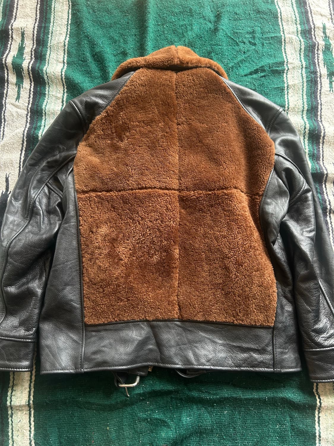 90’s  grizzly leather jacket 상품이미지6