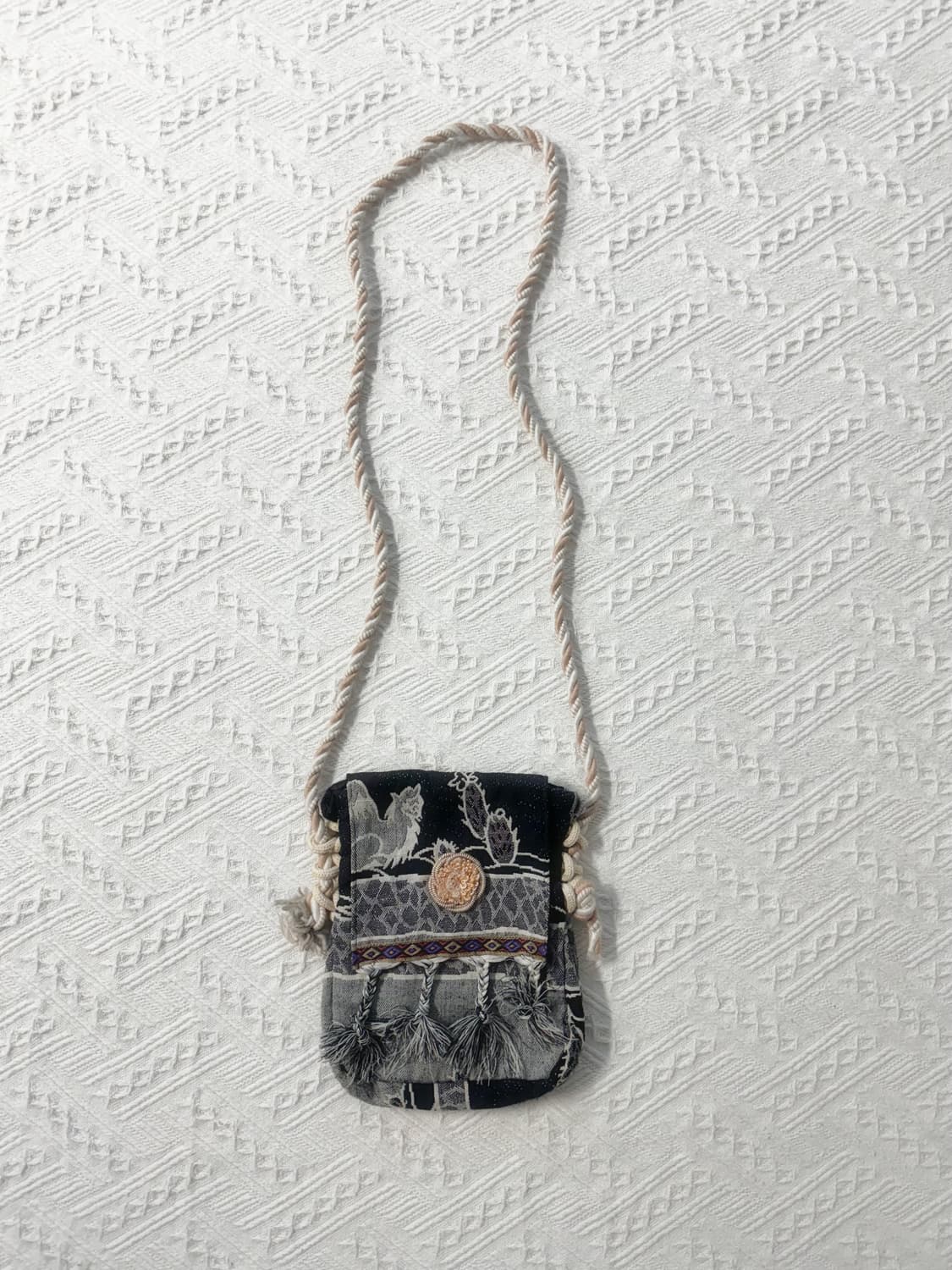 보헤미안 태슬 타이 크로스 백 상품이미지1