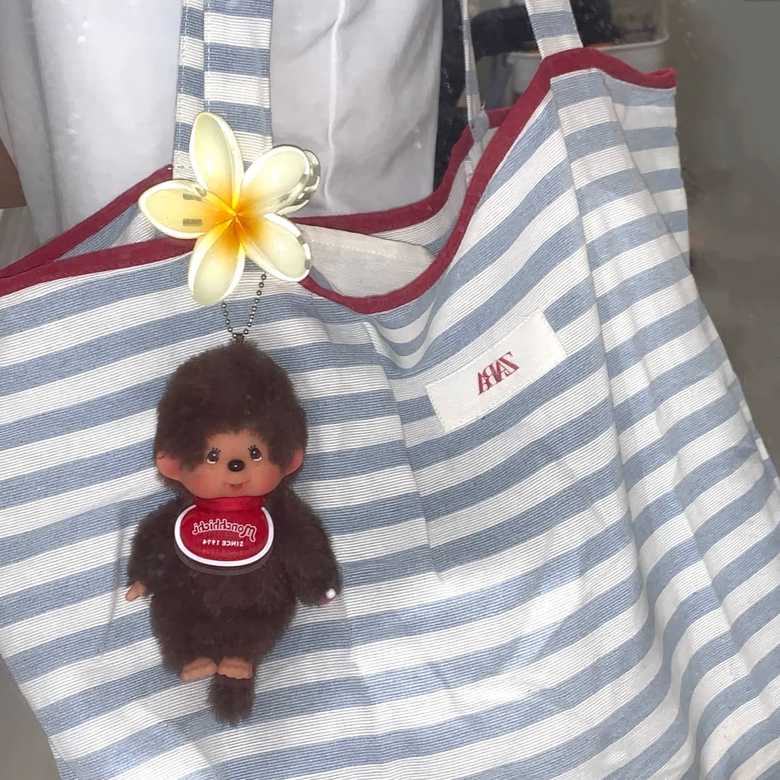 <새상품>ZARA 자라 스트라이프 에코백 비치백 빅백 여행 가방 토트백 상품이미지3