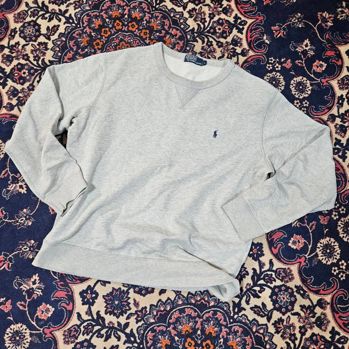 폴로랄프로렌 멜란지 그레이 맨투맨 L size 상품이미지1