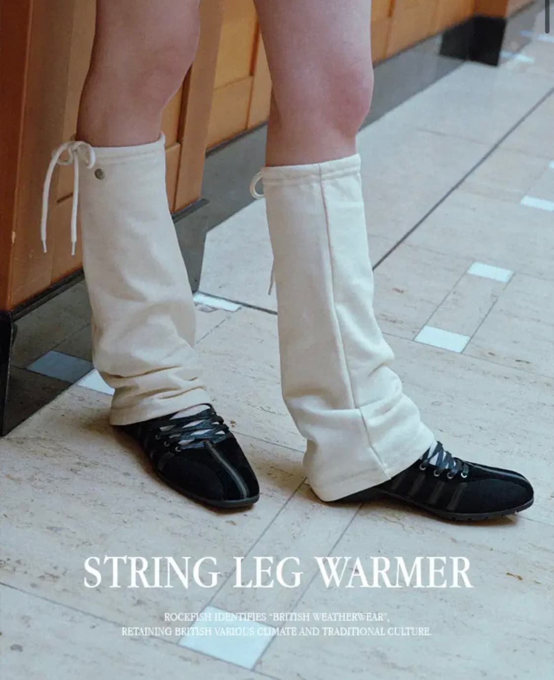 락피쉬웨더웨어 스트링 레그워머 / 멜란지그레이 상품이미지1