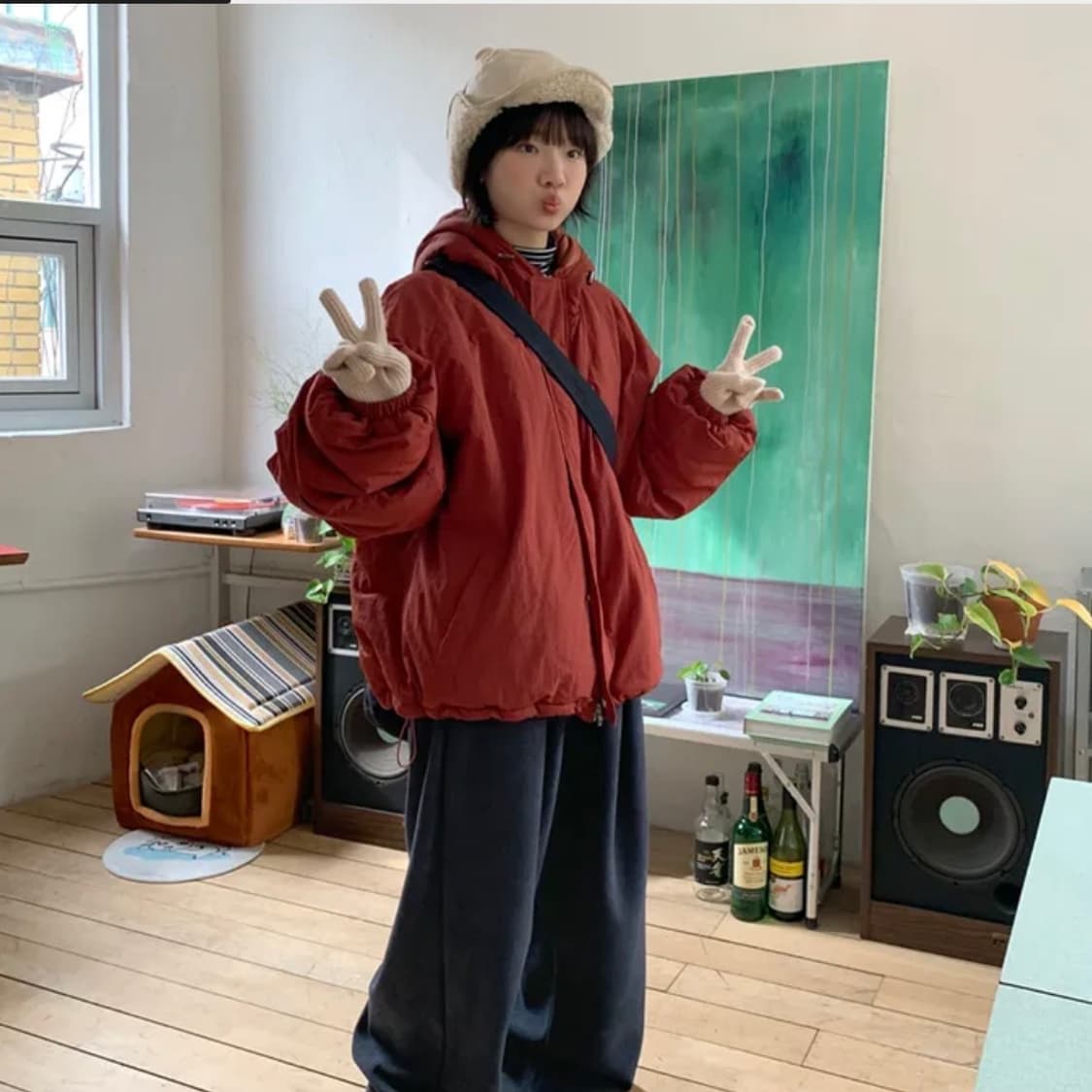 Brick Red pumpkin padding 상품이미지4