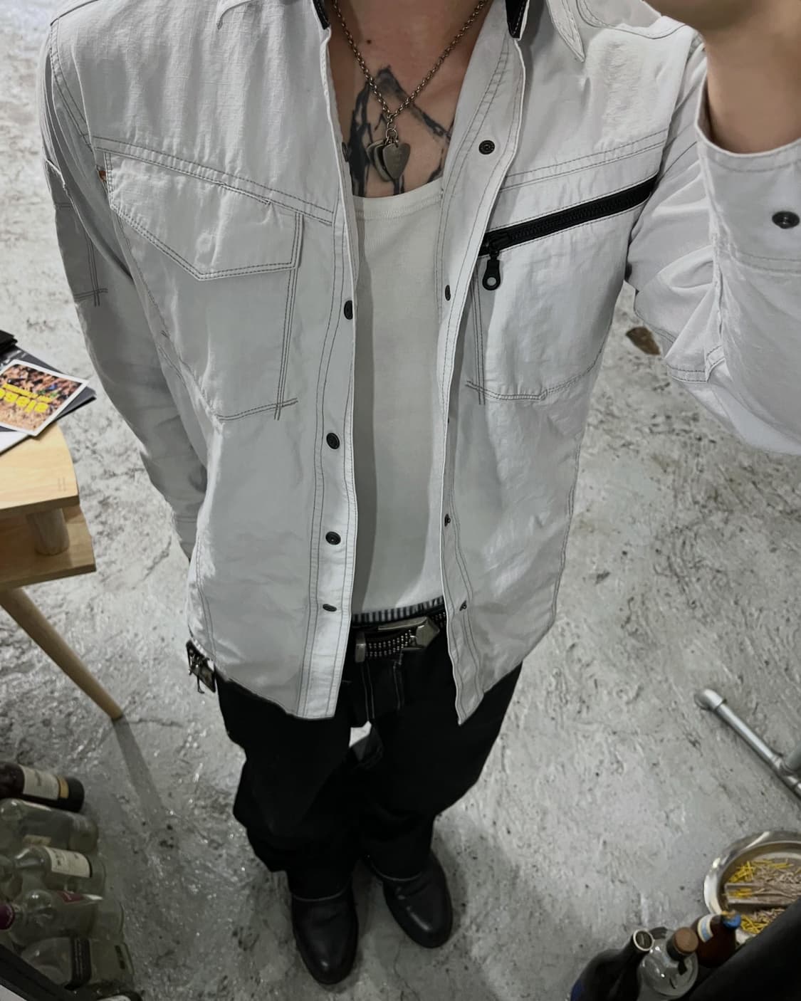 Vice United work shirt (KUROKAME) 상품이미지2