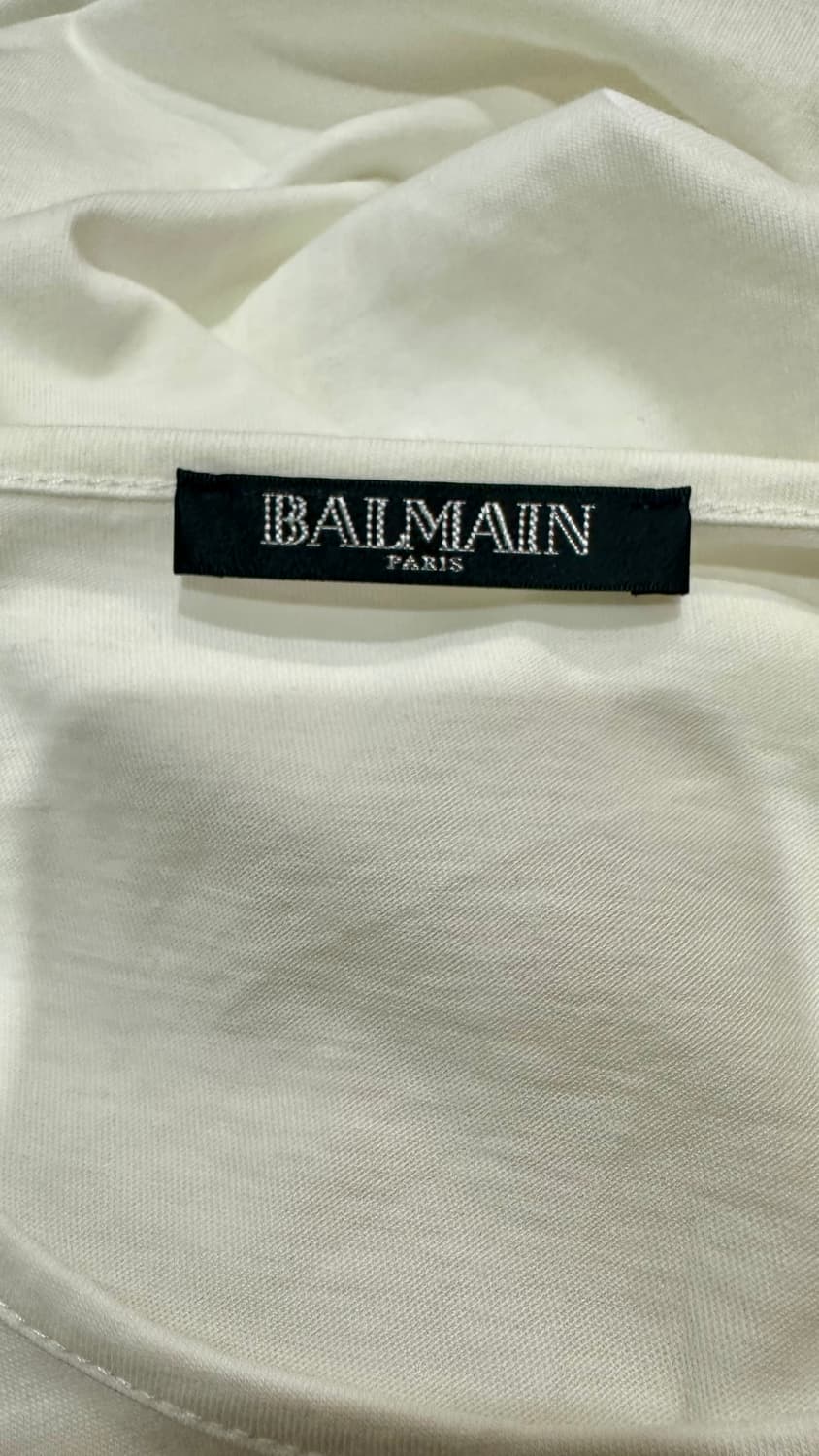 발망 여성 금장단추 민소매 티셔츠 화이트 T.36 정품 상품이미지4