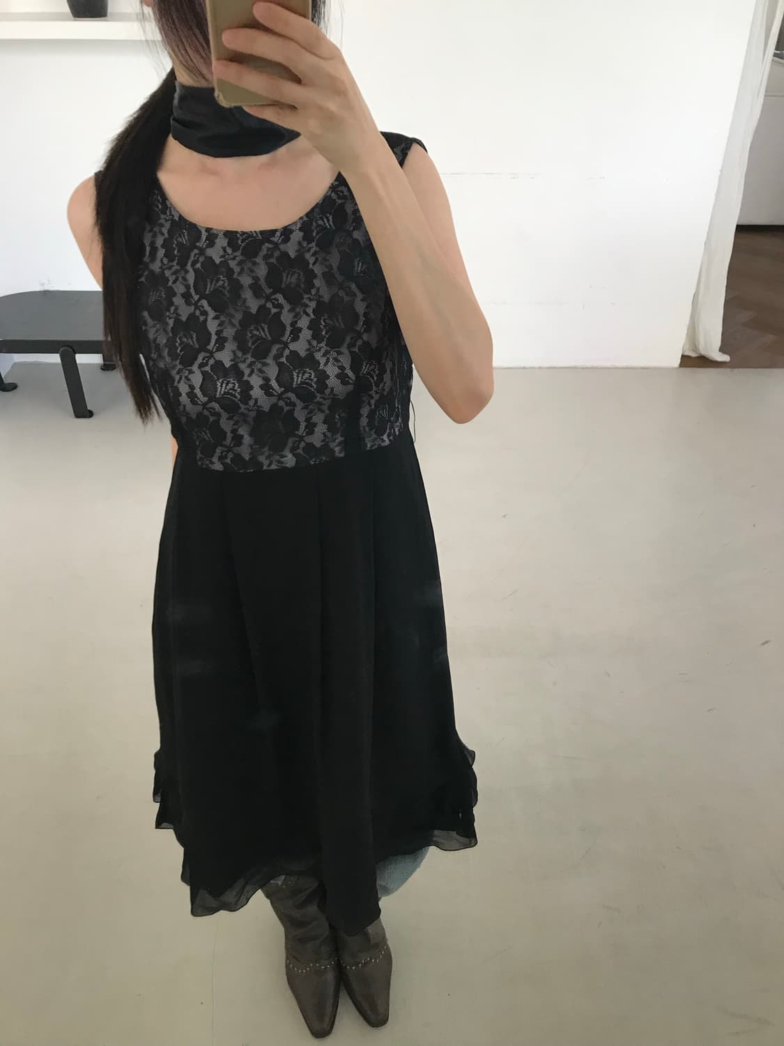 vintage lace frill one-piece 상품이미지6