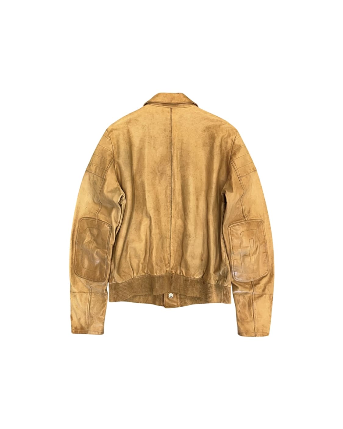 구찌 by 톰 포드 엘보우 패치 디테일 레더 블루종 상품이미지4