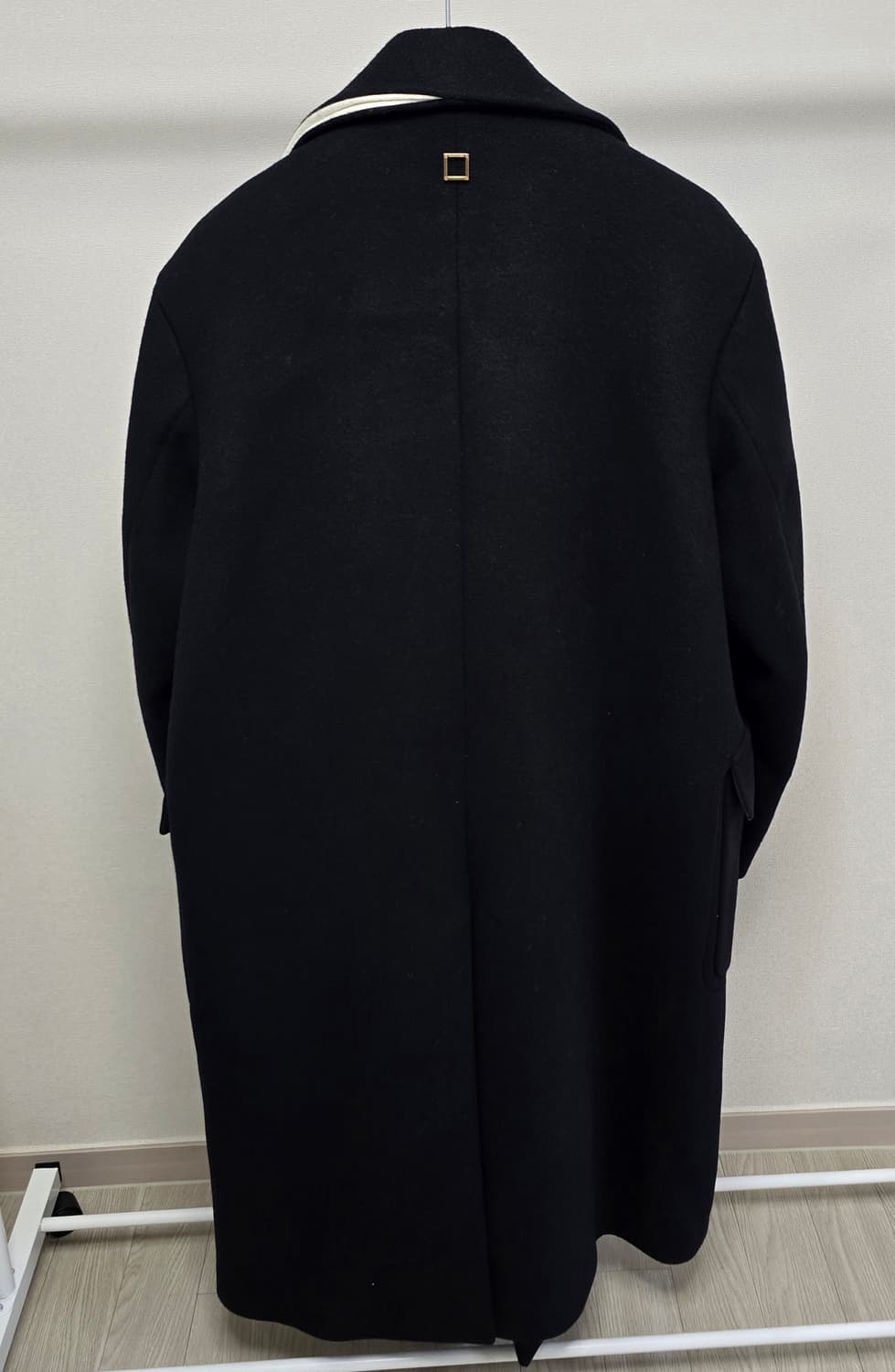 우영미 블랙 오버사이즈 더블 브레스티드 코트 48사이즈 판매 상품이미지1