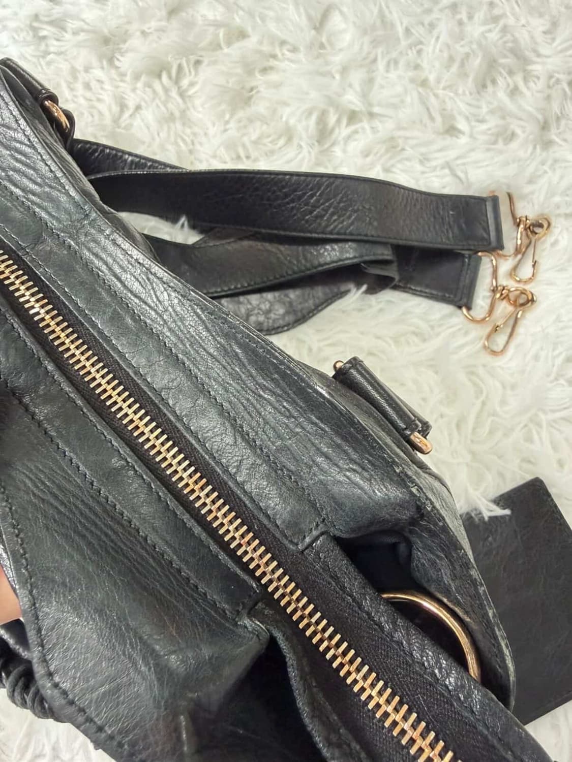 발렌시아가 모터백 블랙 정품 상품이미지9