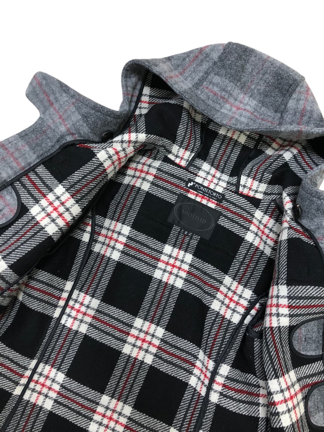 UNTITLED 체크 더플코트 상품이미지10
