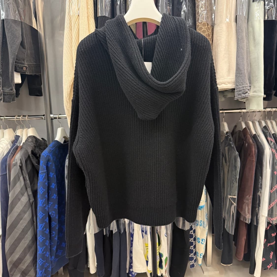 [리오브전포점] 셀린느 리브드 니트 후드  상품이미지2