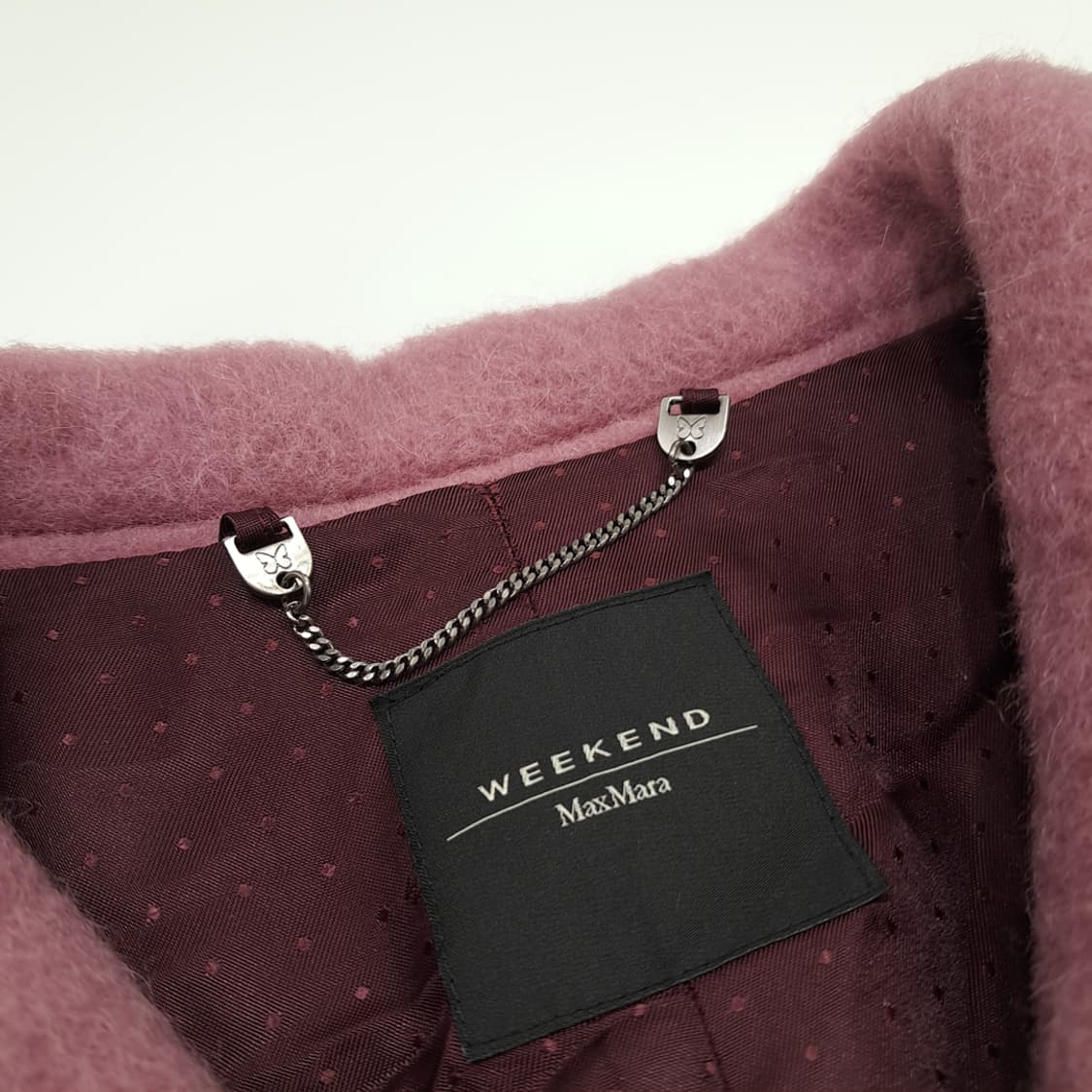 CN800W L 막스마라 위켄드 로즈핑크 알파카모헤어 블렌드 오버핏 코트 상품이미지5