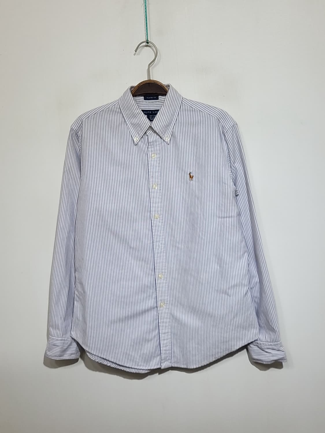 (L) 랄프로렌 폴로 남방 스트라이프 셔츠 로고 캐주얼  상품이미지1