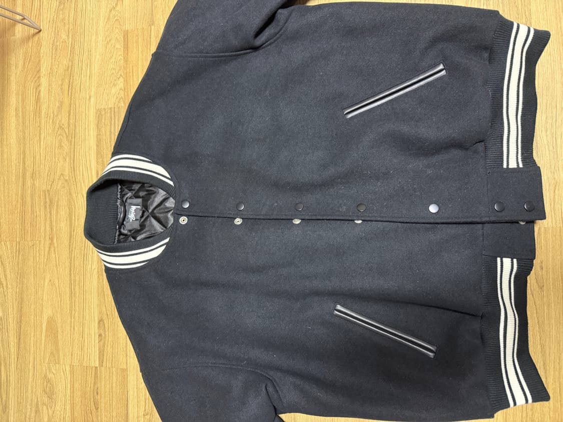 스투시 컴피티션 바시티 자켓 블랙 XL 상품이미지2