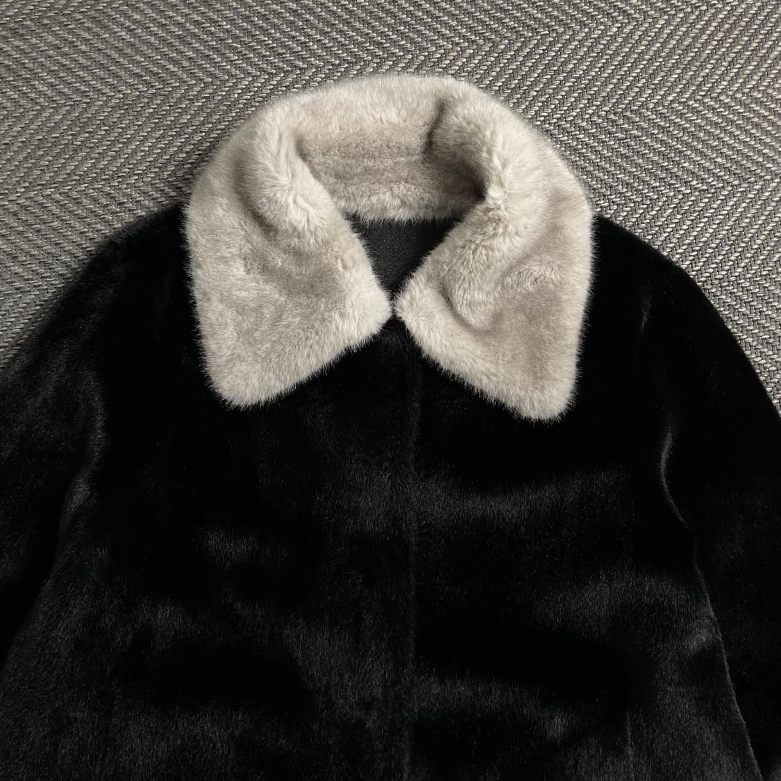 빈티지 아카이브 배색 밍크 퍼 자켓o 4669 상품이미지4