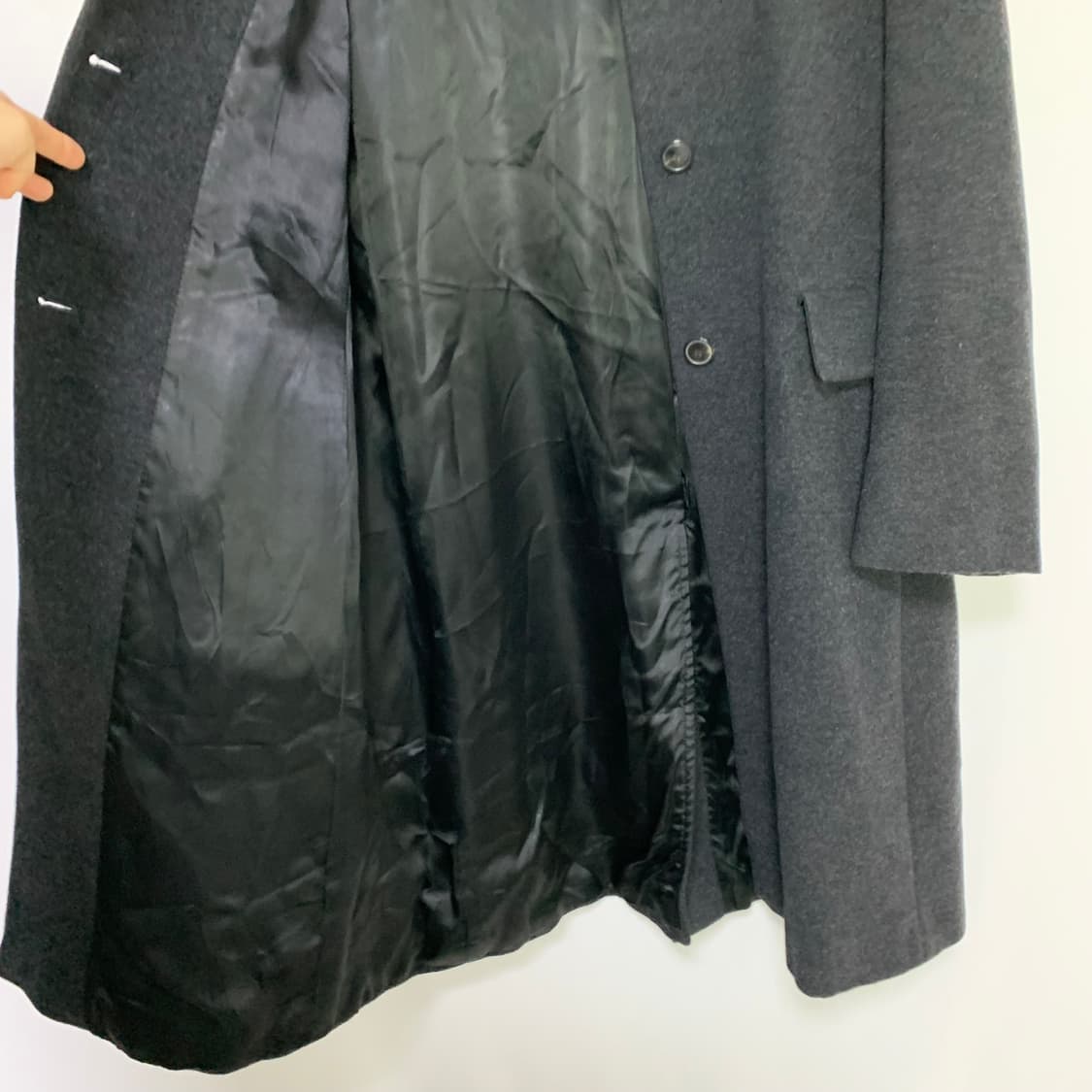 막스마라 막스앤코 빈티지 롱코트 차콜블랙 여성 코트 상품이미지6