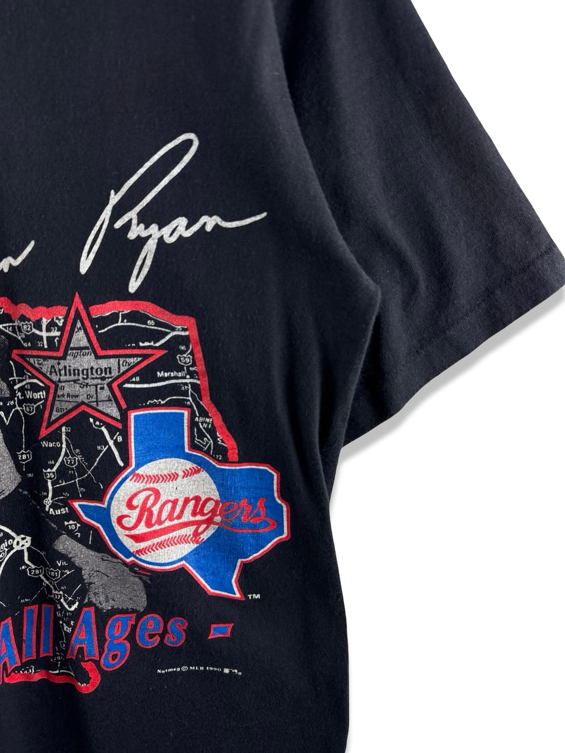 90S Nolan Ryan 레인저스 반팔티3159 상품이미지5