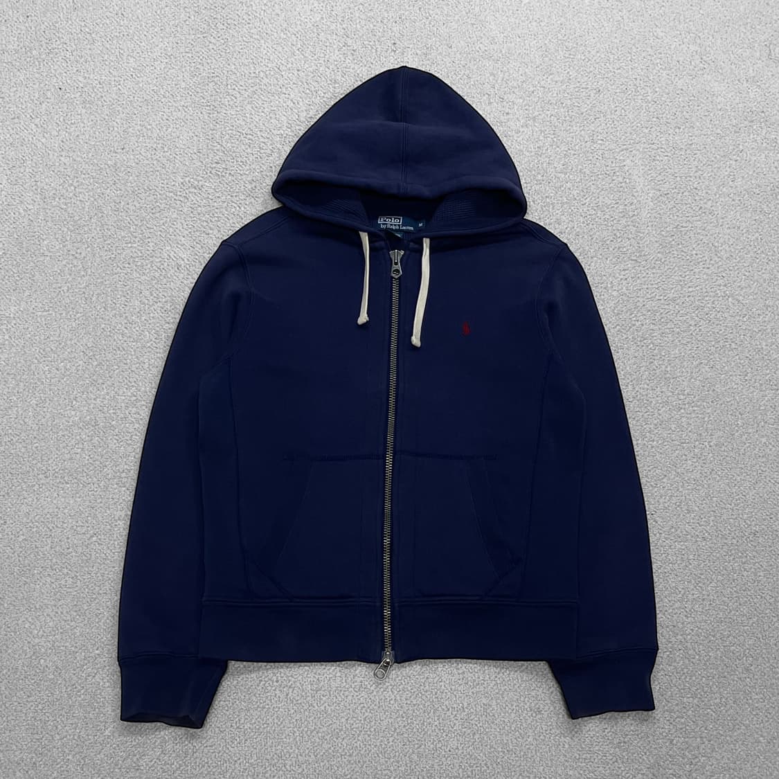폴로 랄프로렌 포니 로고 써멀 후드집업 네이비 상품이미지1