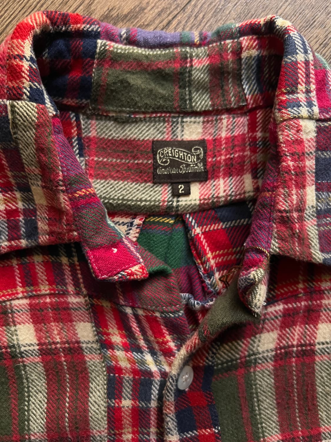 [M]Made in Japan 패치워크 플란넬 셔츠 상품이미지2