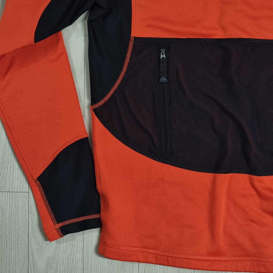 나이키 ACG 베이스레이어 하프 집업 오렌지 블랙 상품이미지5