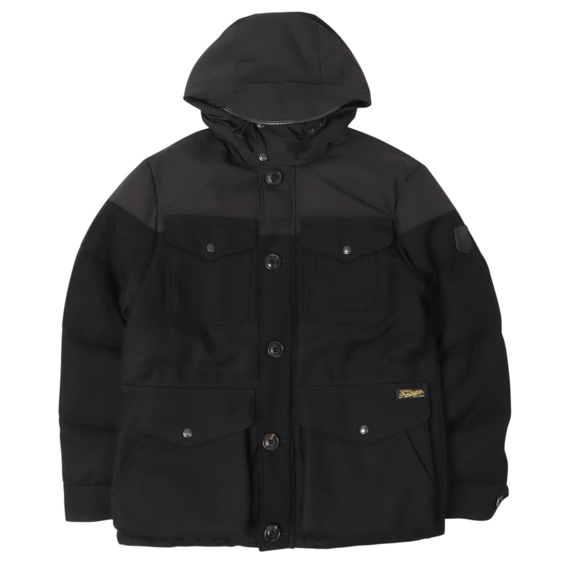 폴로 랄프로렌 블랙 레더패치 헌팅 헤비 다운자켓 패딩 상품이미지1