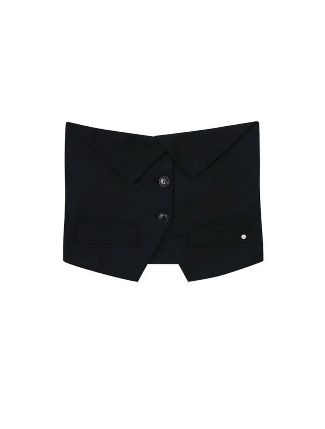 보헤미안서울 Folded button bustier top 뷔스티에 탑 상품이미지4
