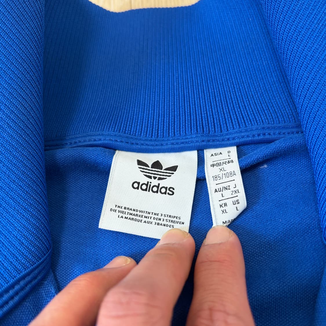 아디다스 X 이탈리아 로얄 블루 베켄바우어 트랙탑 져지 상품이미지4