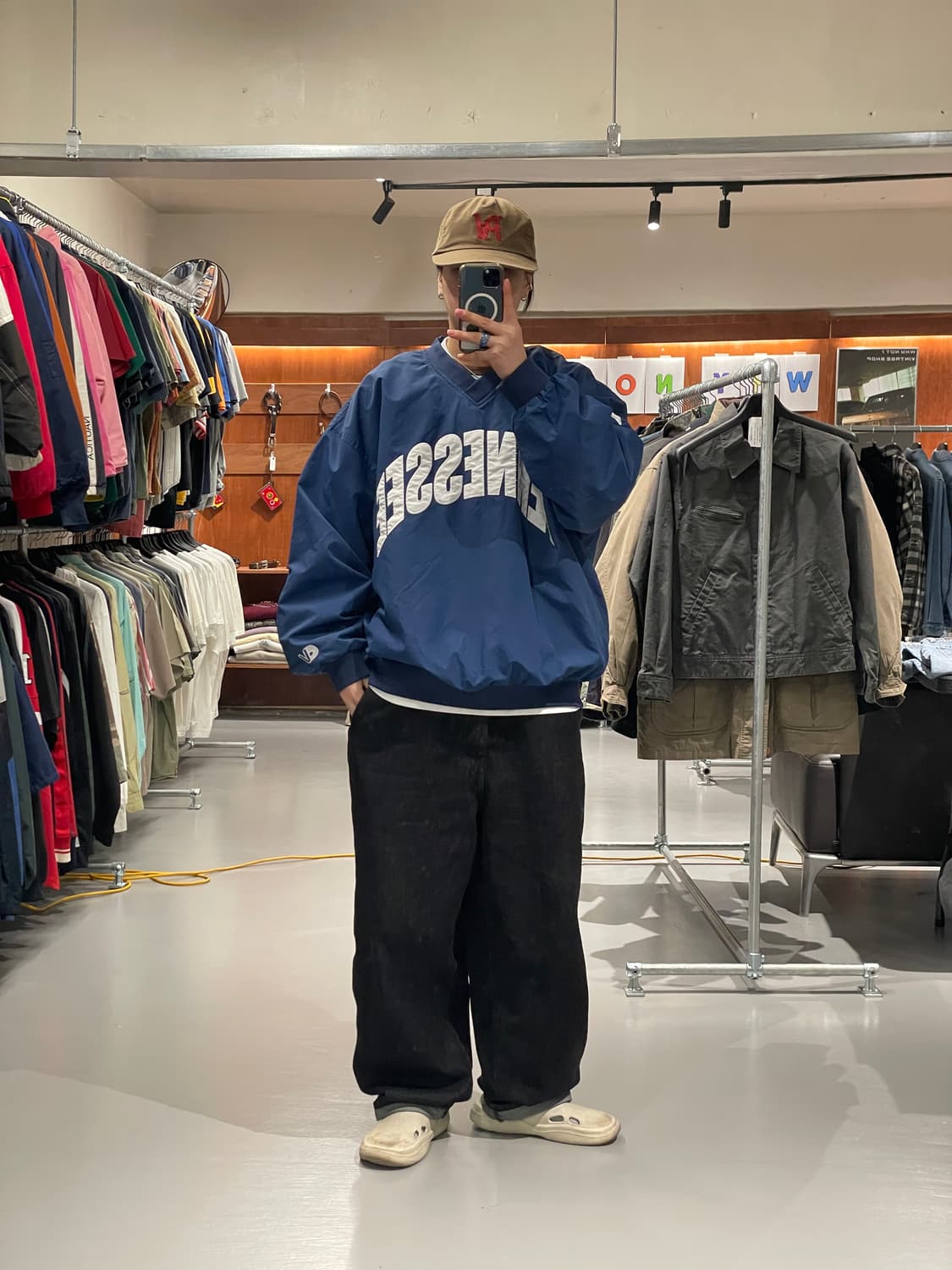 빈티지 바람막이 웜업   상품이미지3