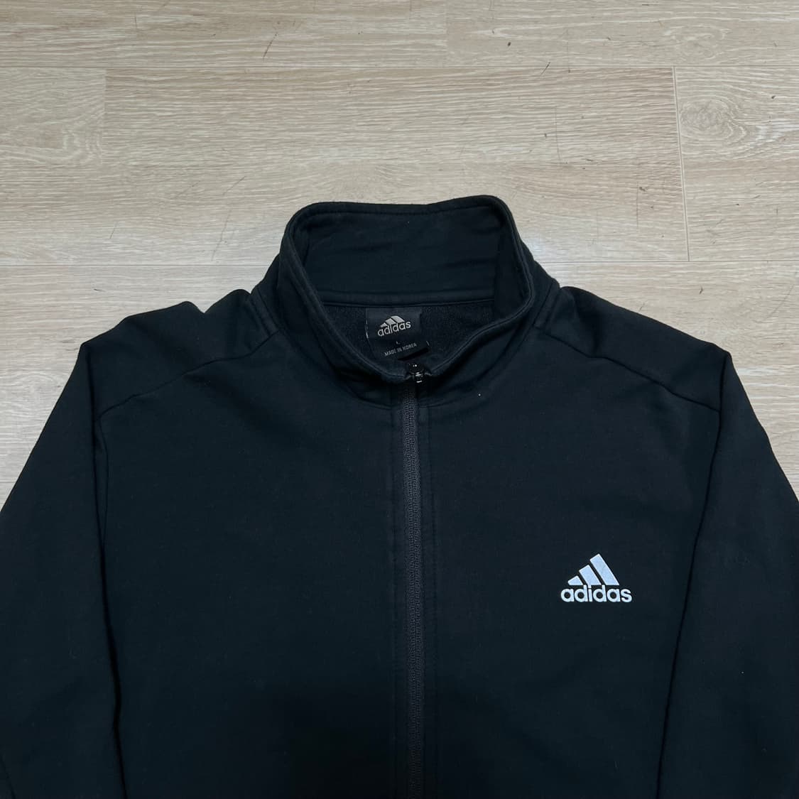 아디다스 퍼포먼스 로고 베이직 져지 트랙탑 자켓 [블랙] L/100 상품이미지2