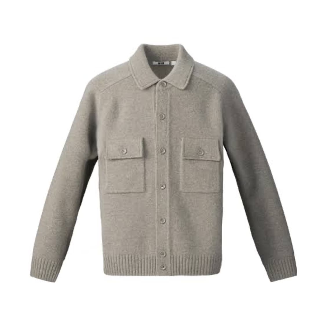 유니클로u 램스울 니트자켓 L사이즈 그린 상품이미지2