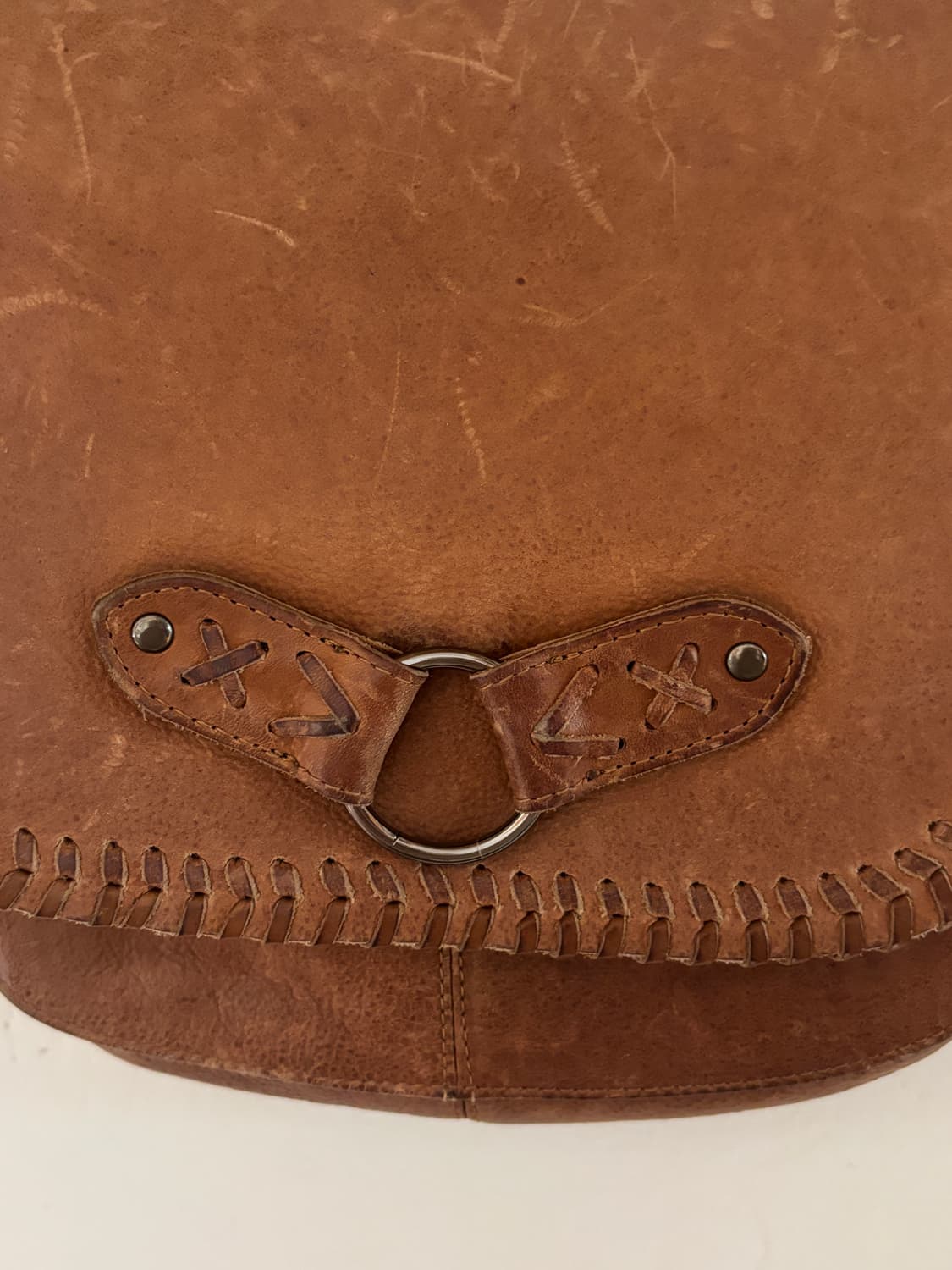 리얼 레더 빈티지 크로스백 (element) 상품이미지6