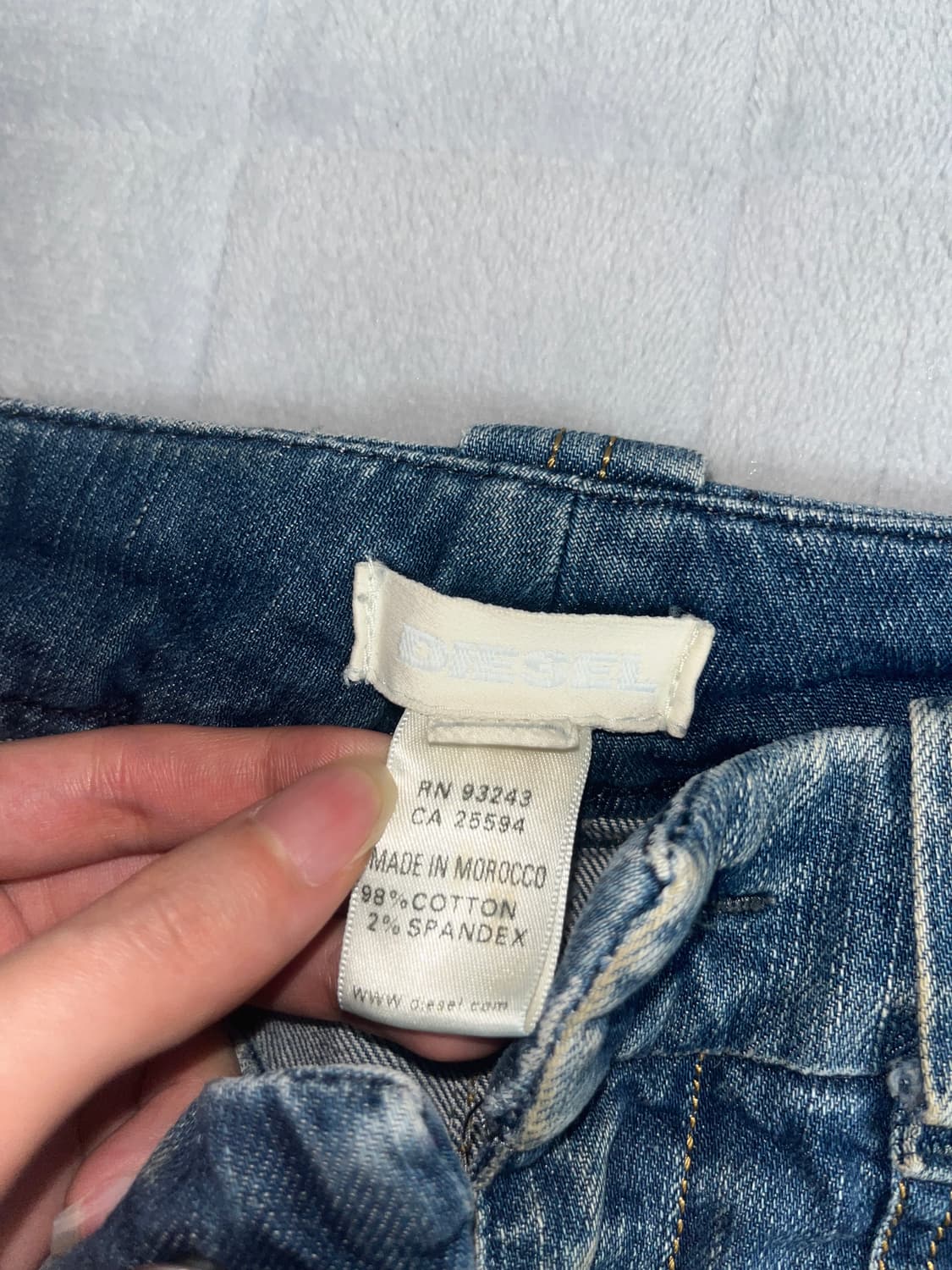 디젤 데님 마이크로 미니스커트 상품이미지2