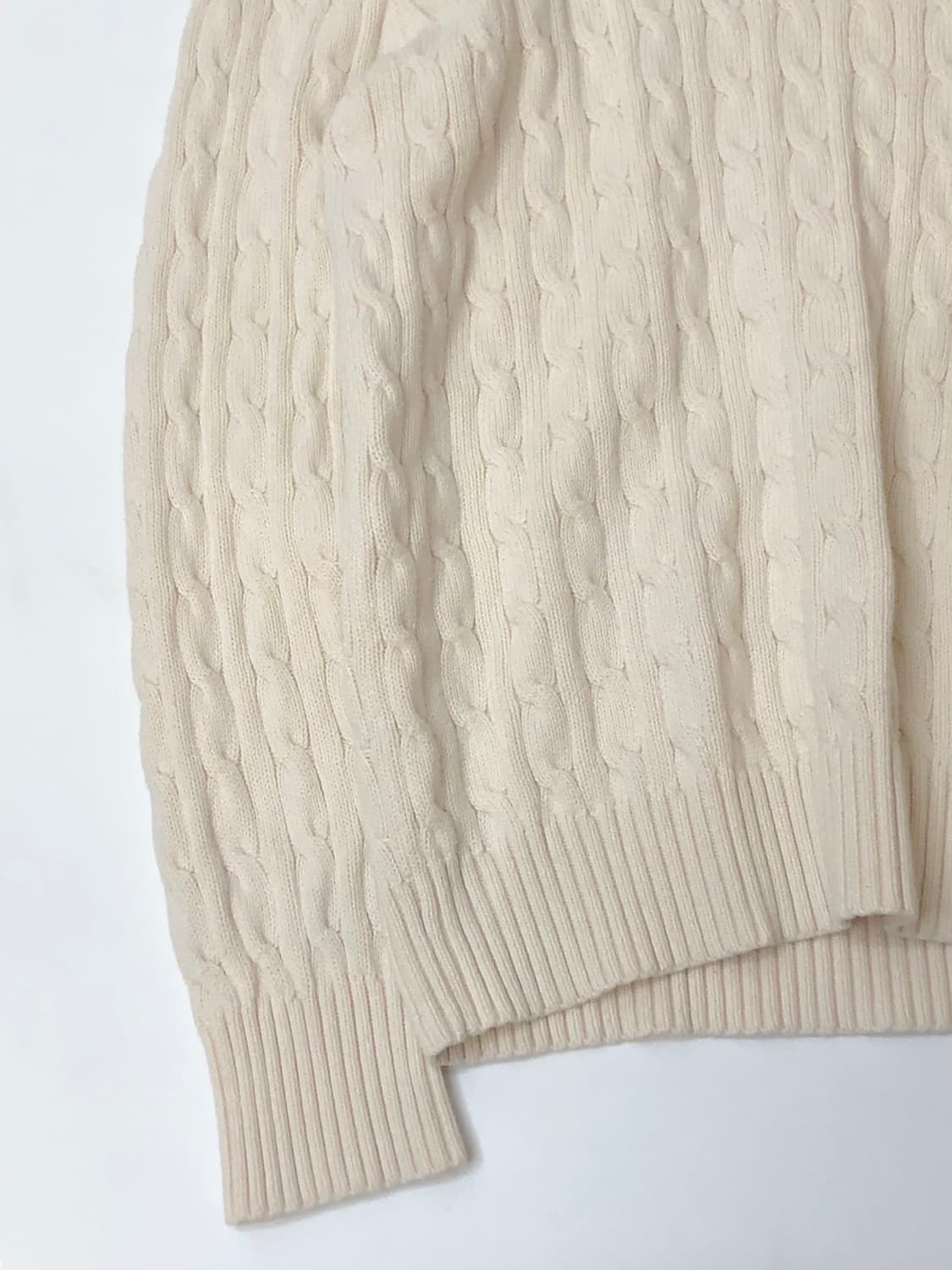 Polo 폴로 랄프로렌 아이보리 케이블 니트 상품이미지4