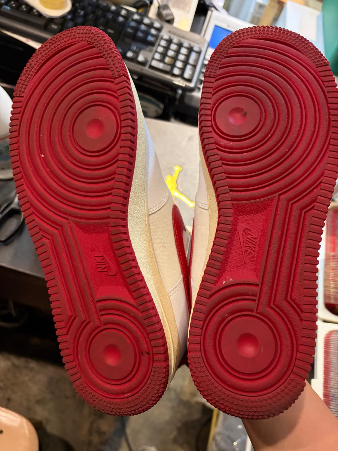 나이키 에어포스  07 LV8 화이트 짐레드  265 상품이미지8