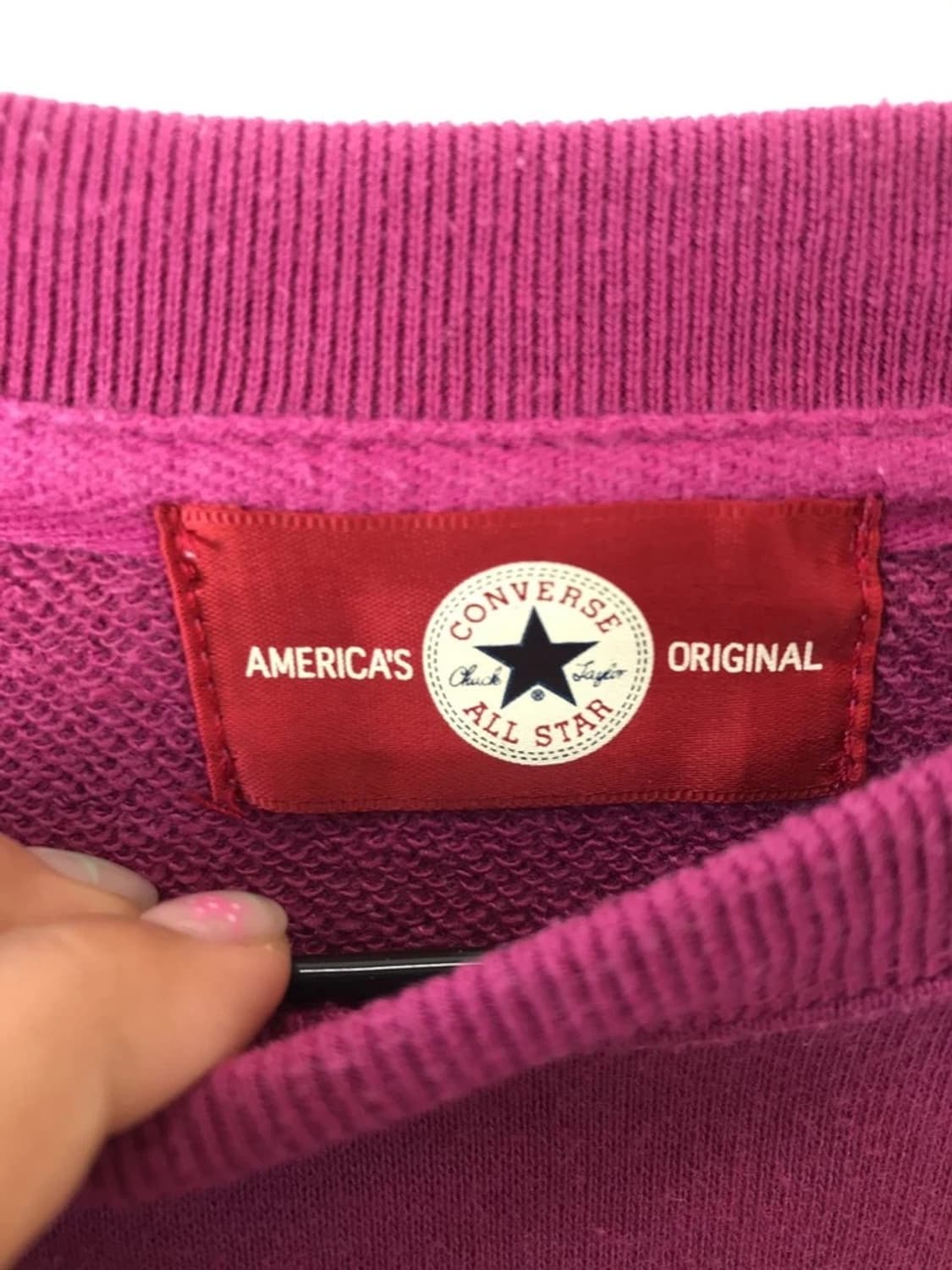 Converse All Star Pink Sweatshirt 상품이미지7