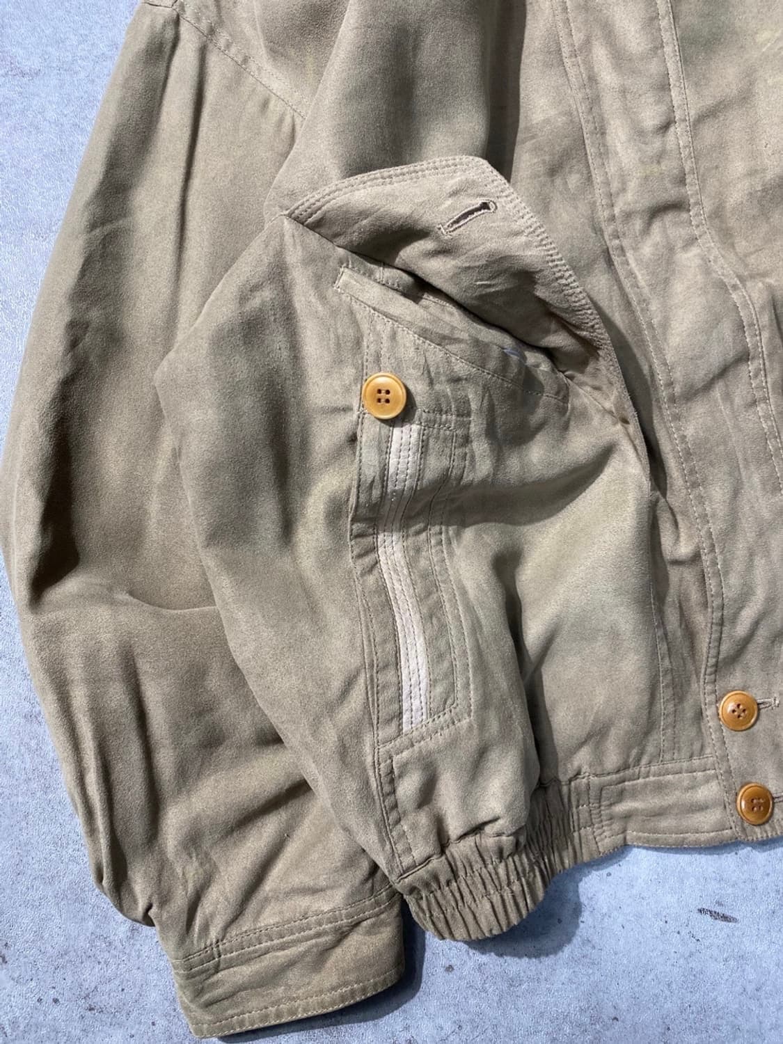90s G.SELINA 재팬 베이지 봄버자켓 상품이미지5