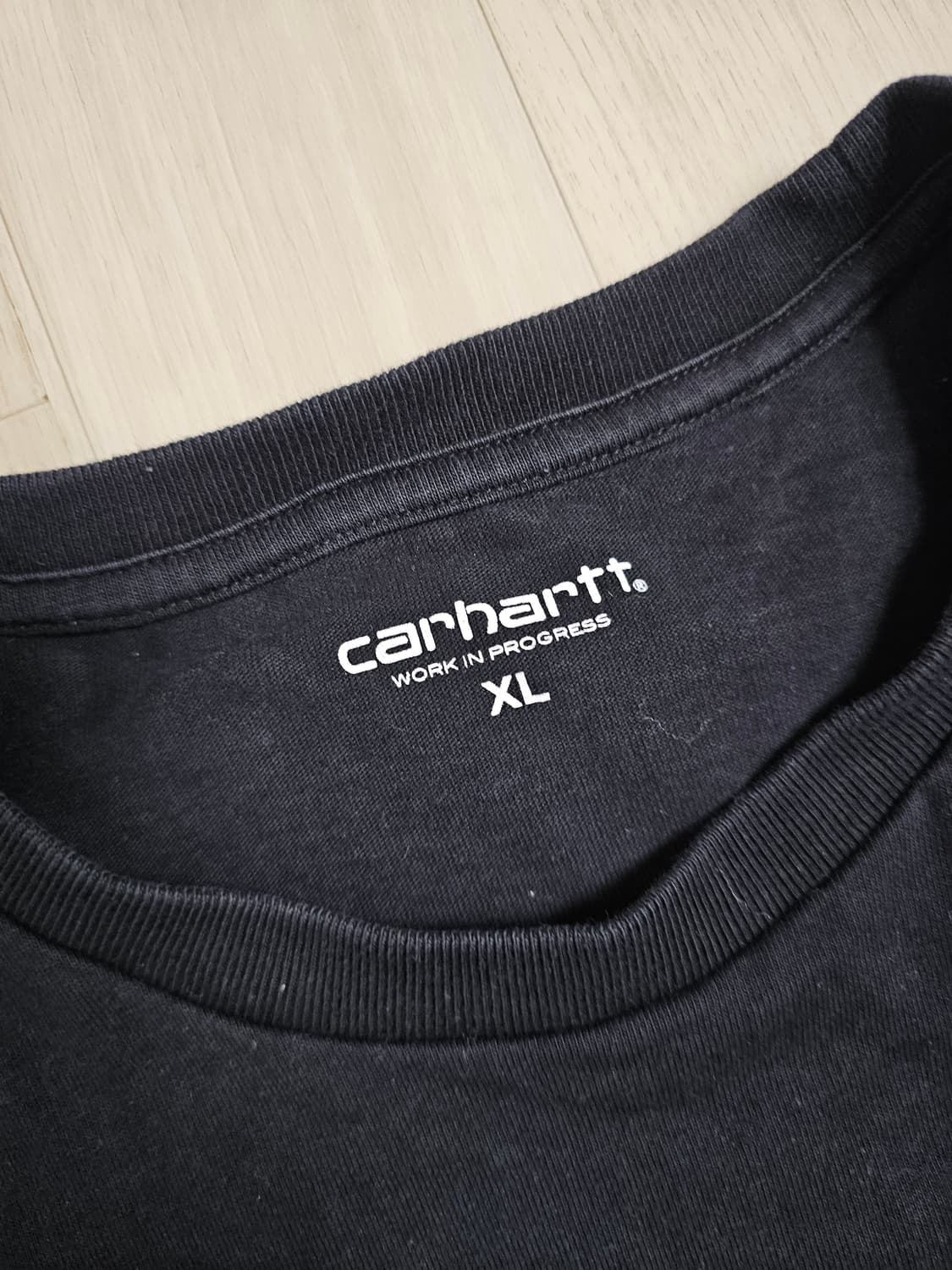 [XL] 칼하트 WIP S/S 체이스 로고 반팔 티셔츠 (블랙) 상품이미지4