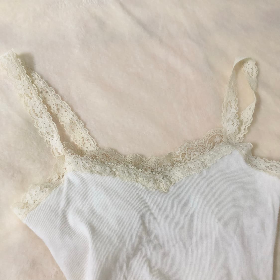 홀리스터 레이스 슬리브리스 /빈티지 아이보리 아베크롬비 나시 상품이미지2