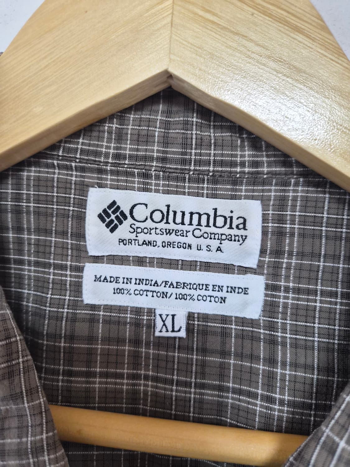 콜롬비아Columbia 체크 반팔셔츠 XL - S428 상품이미지4