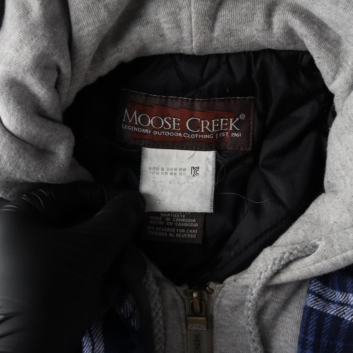 MOOSE CREEK 누빔 후드 자켓  M 상품이미지6