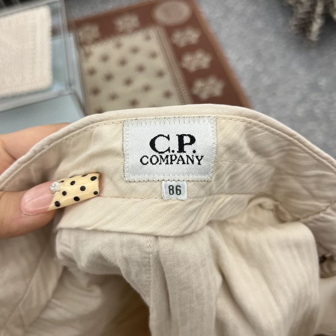 씨피컴퍼니 빈티지 크림아이보리 코튼팬츠 면바지 86 C09922 상품이미지6