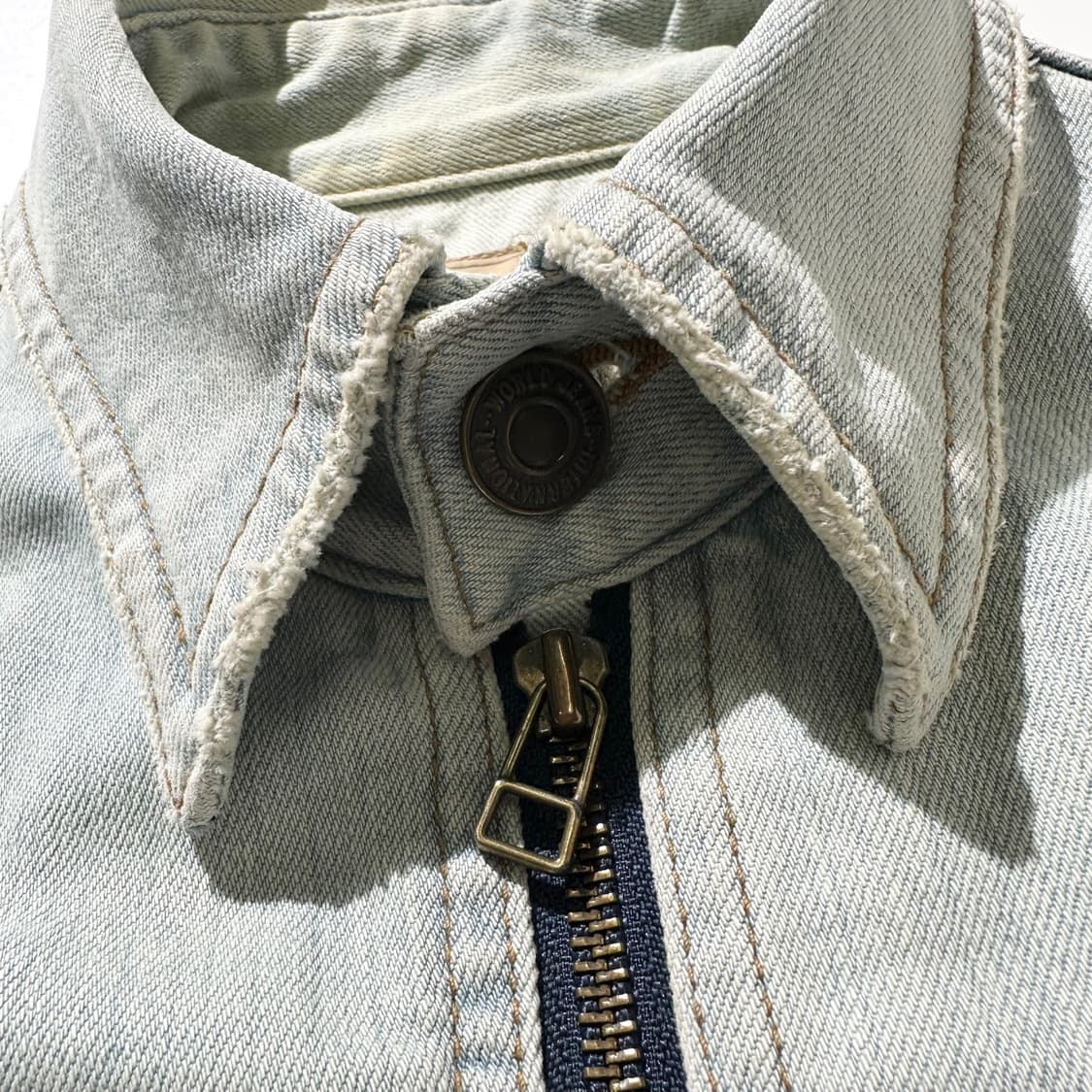 아비렉스 데님 싱글 집업 자켓 상품이미지4