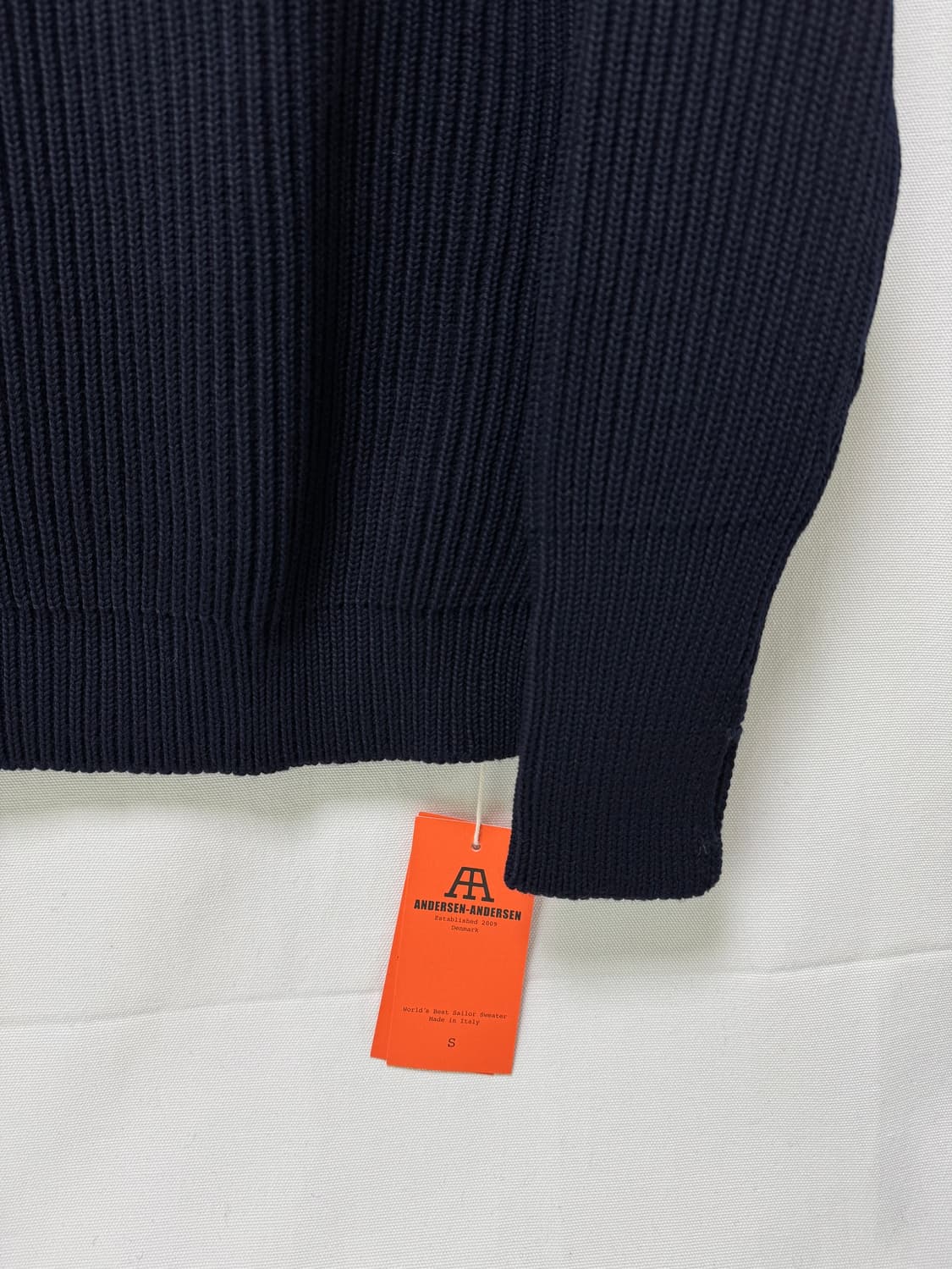 안데르센안데르센 네이비 크루넥 네이비블루 색상 상품이미지3