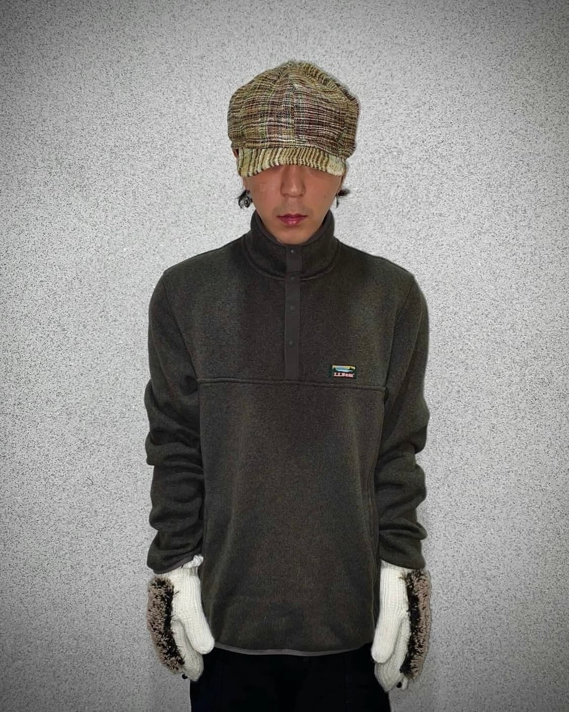 빈티지 고슴도치 애니멀 니트 플리스 벙어리 장갑 인형 상품이미지2