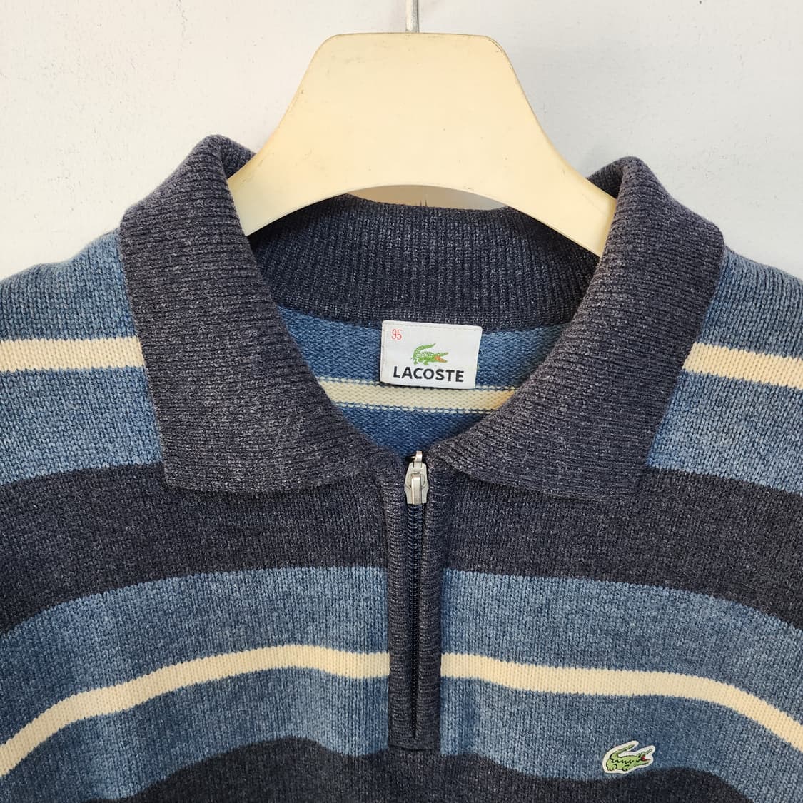 라코스테 스트라이프 집업 니트 상품이미지2