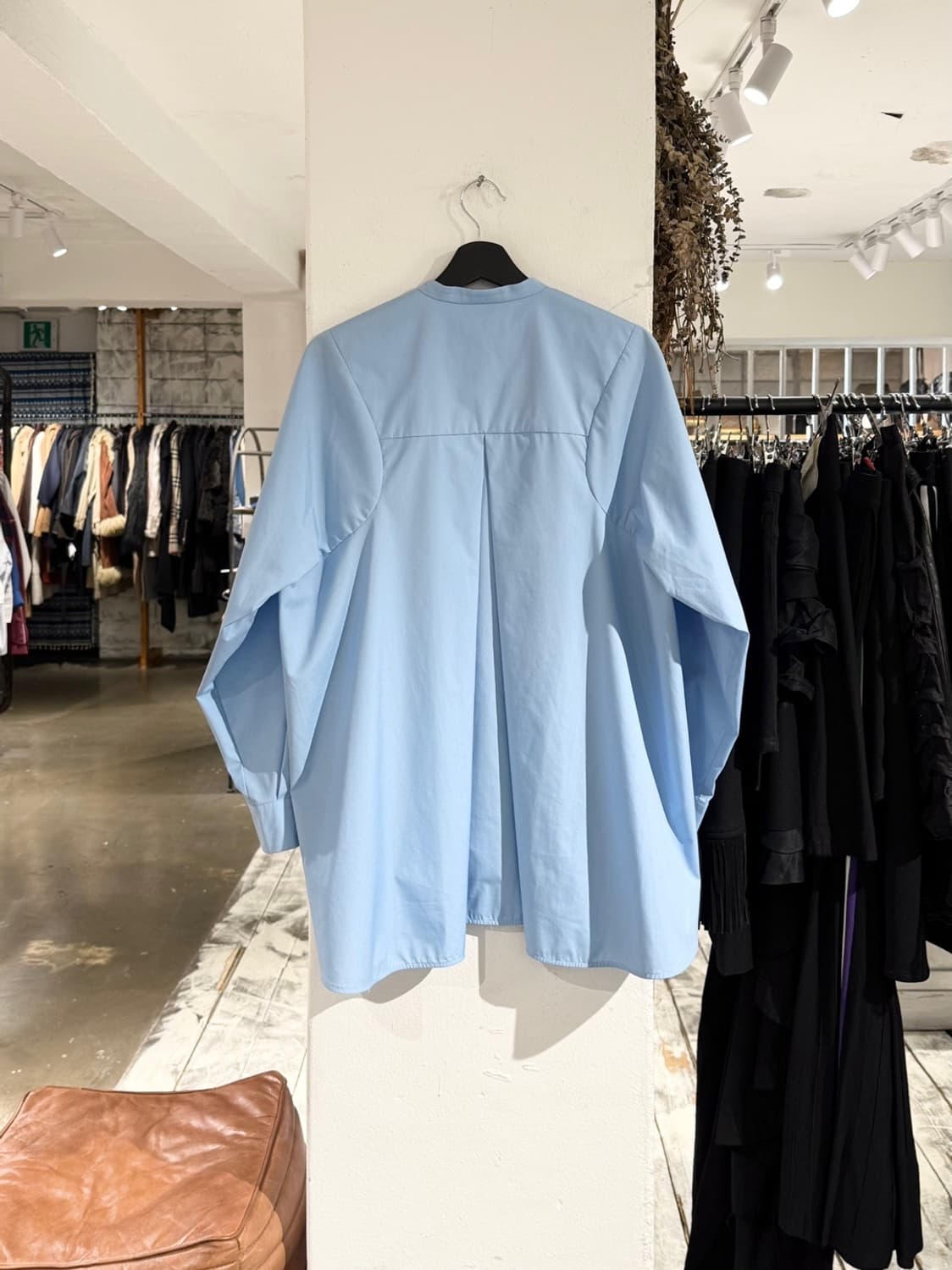 엔폴드 블루 라운드칼라 셔츠  상품이미지6