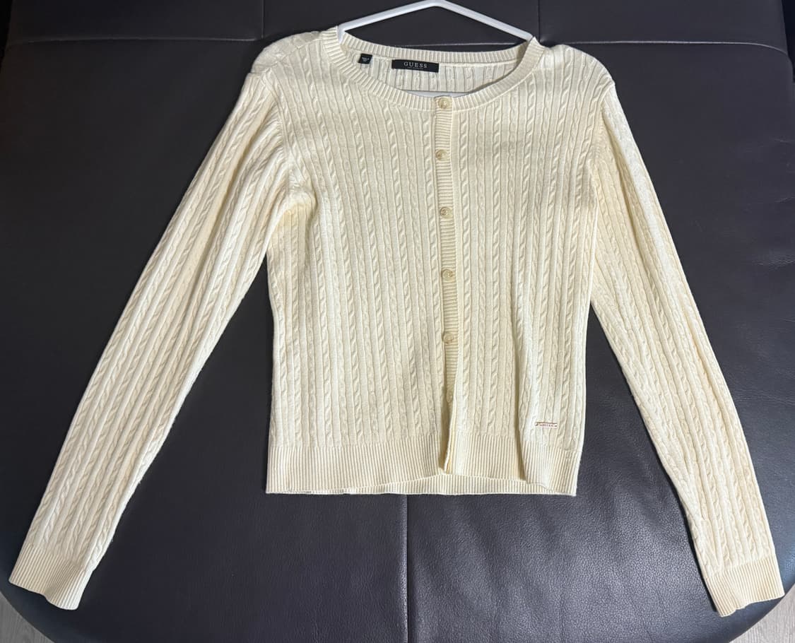 게스 니트 가디건 아이보리 상품이미지1