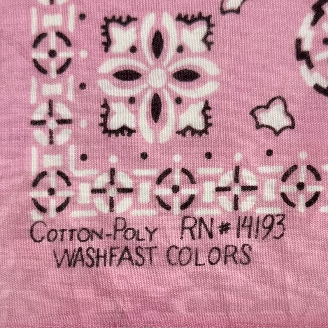 70-80s 파스텔 핑크 페이즐리 반다나 상품이미지2