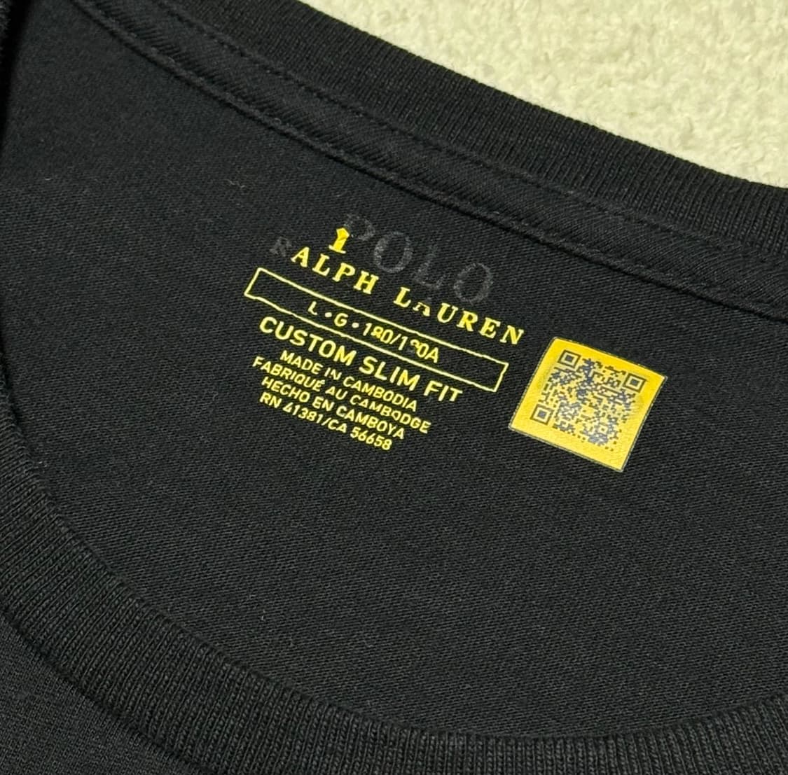 폴로 랄프로렌 검흰 반팔 (QR) 상품이미지4