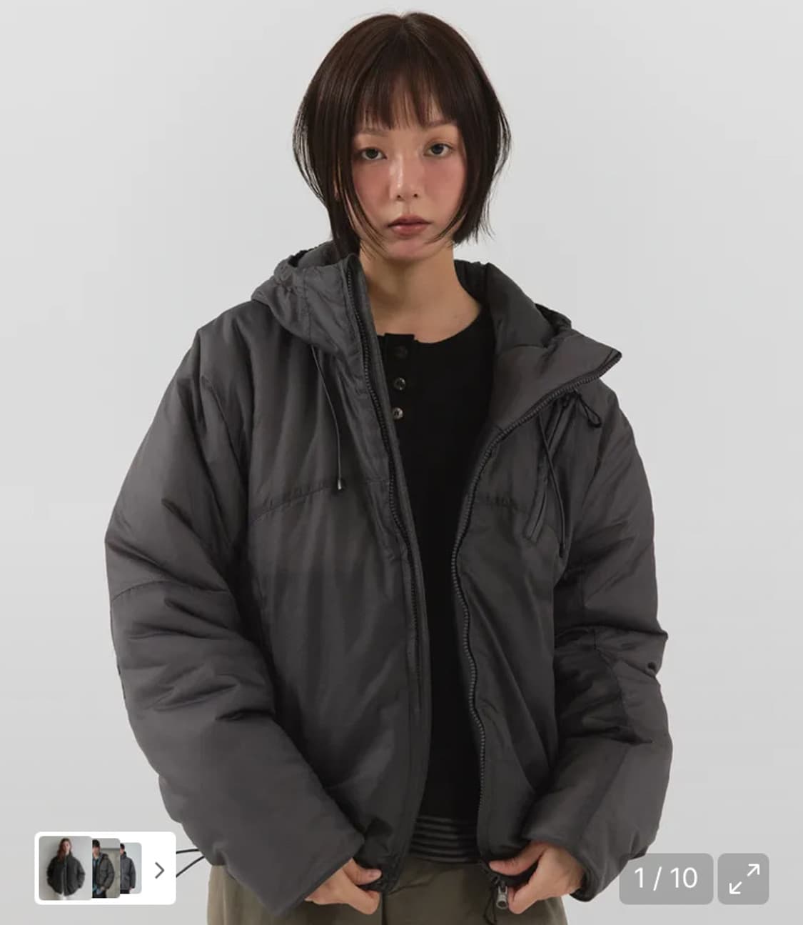 패러킷 리버시블 신슐레이트 패디드 점퍼 차콜 M 상품이미지3